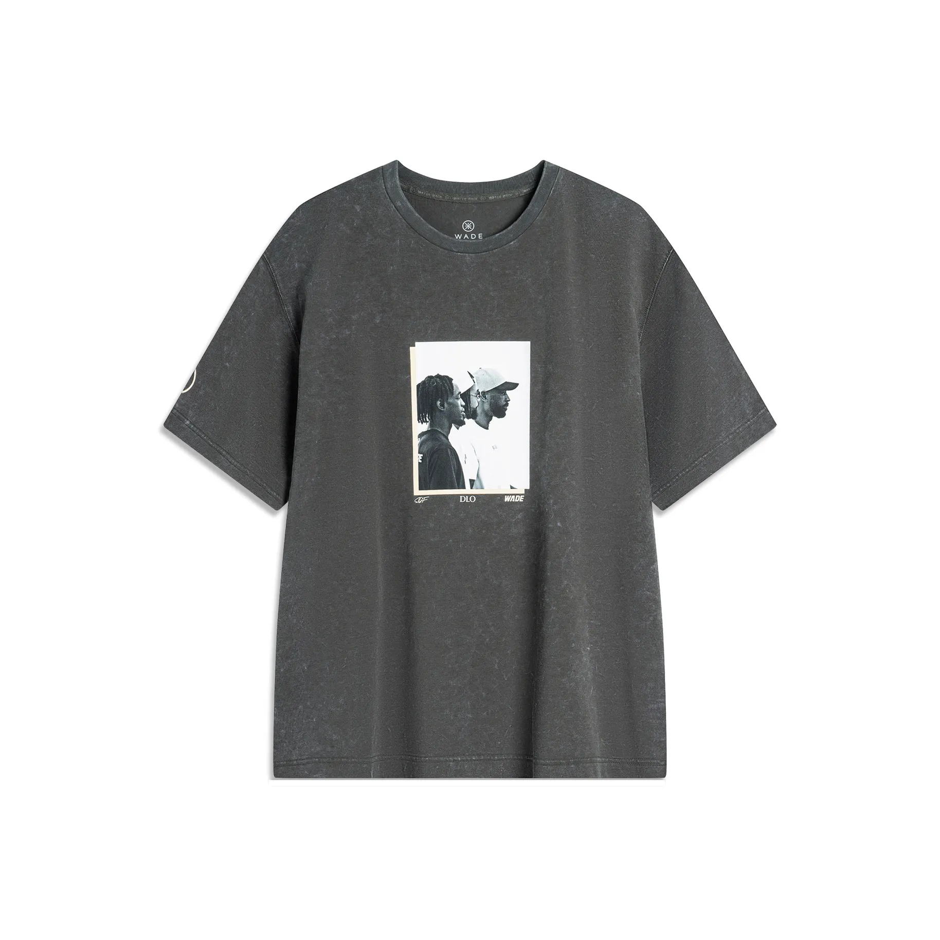 LINING Wade Collection T-Shirts Men Obsidian Gray Washed