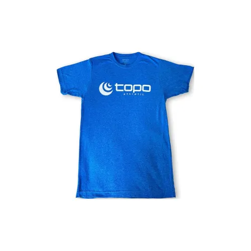 Topo Athletic Синий Унисекс Футболка