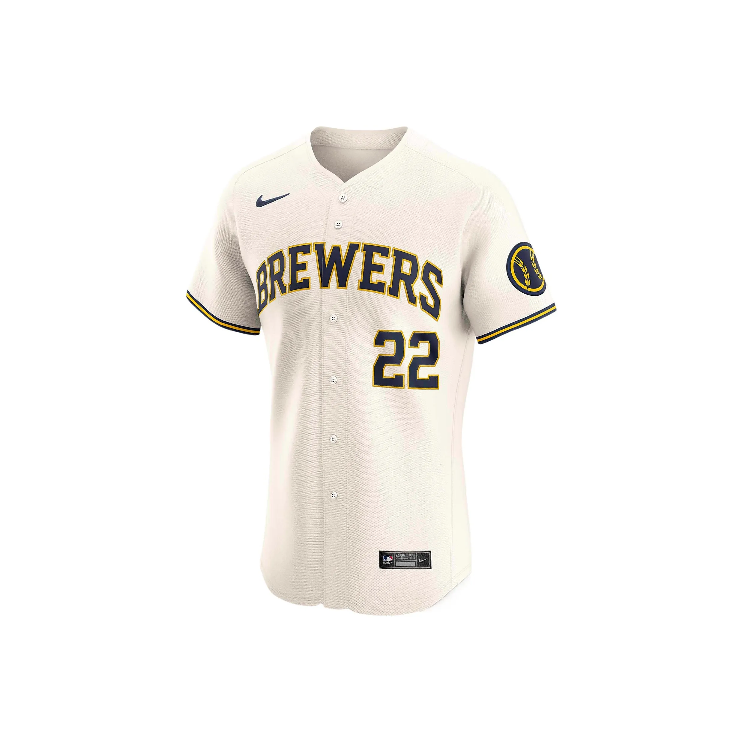 Nike Christian Yelich Milwaukee Brewers Men's Nike Dri FIT Adv Mlb Elite Jersey