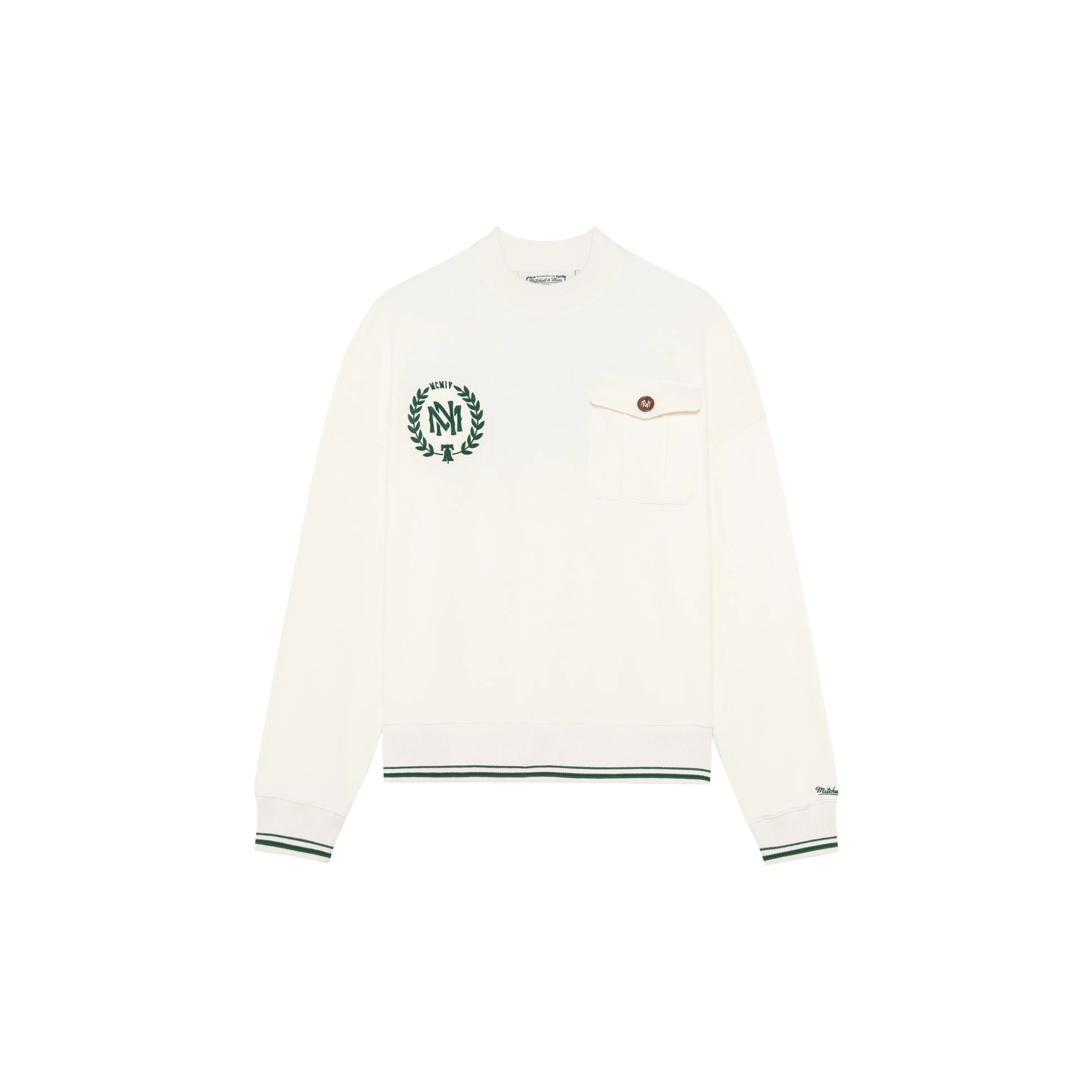 Mitchell Ness Белый Унисекс Свитшоты