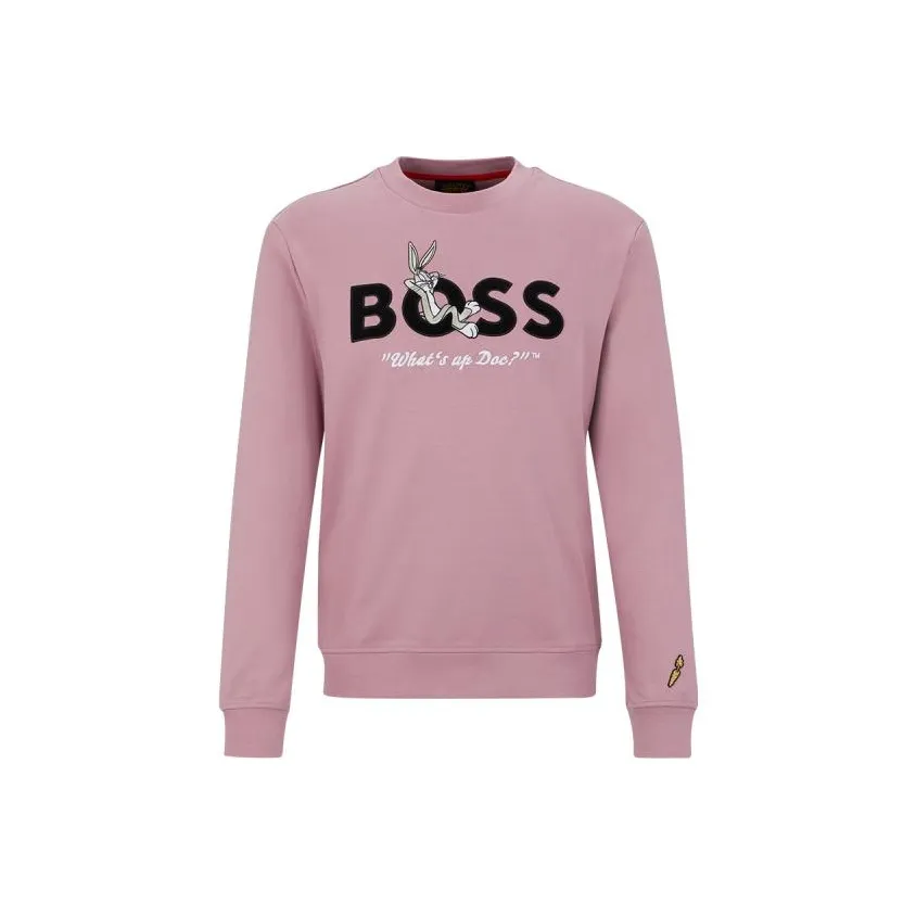 HUGO BOSS HUGO BOSS X LOONEY TUNES SS23 Sweatshirt Men's Light Pink