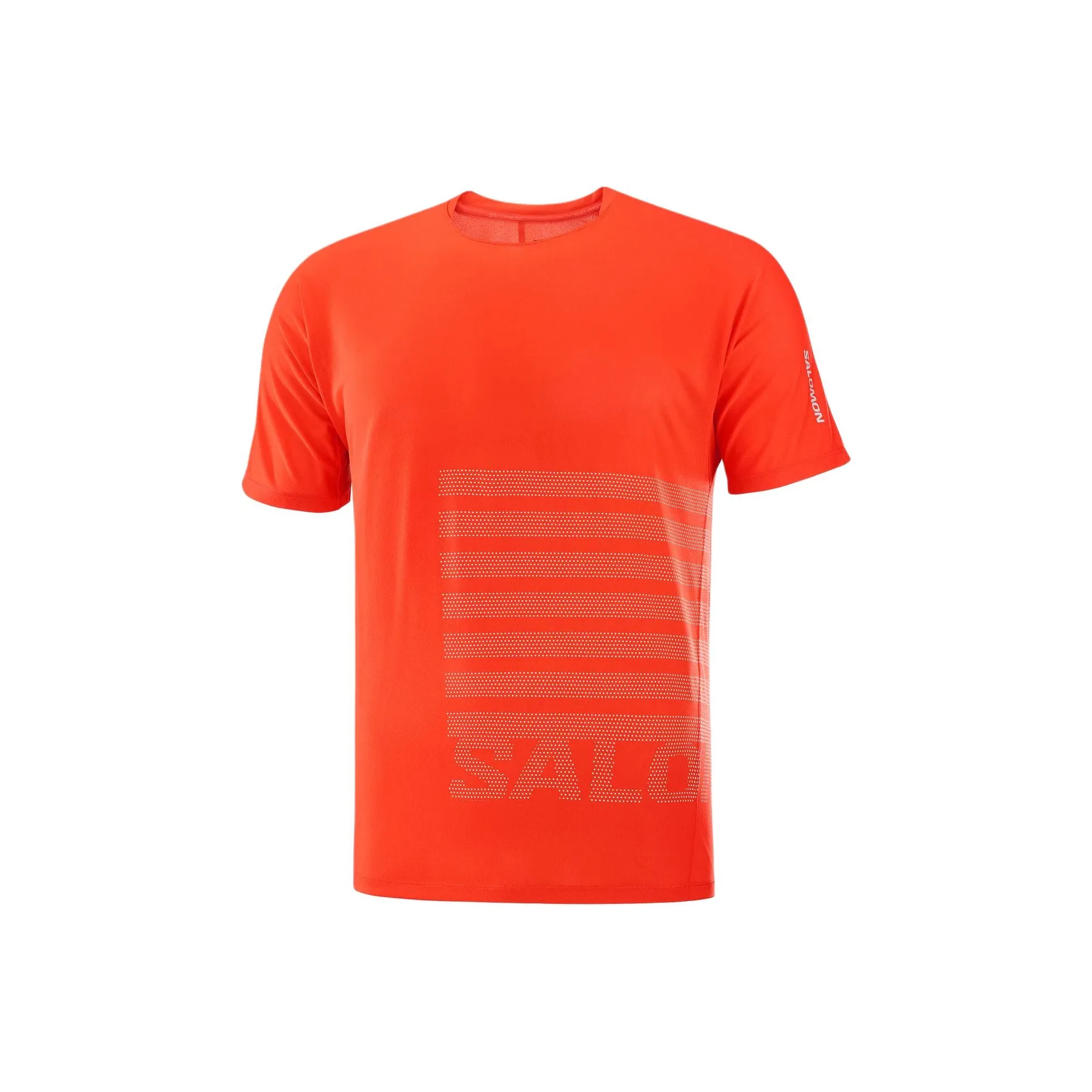 SALOMON SENSE AEROGRAPHIC T Shirt Men's Cherry Tomato/Rainy Day