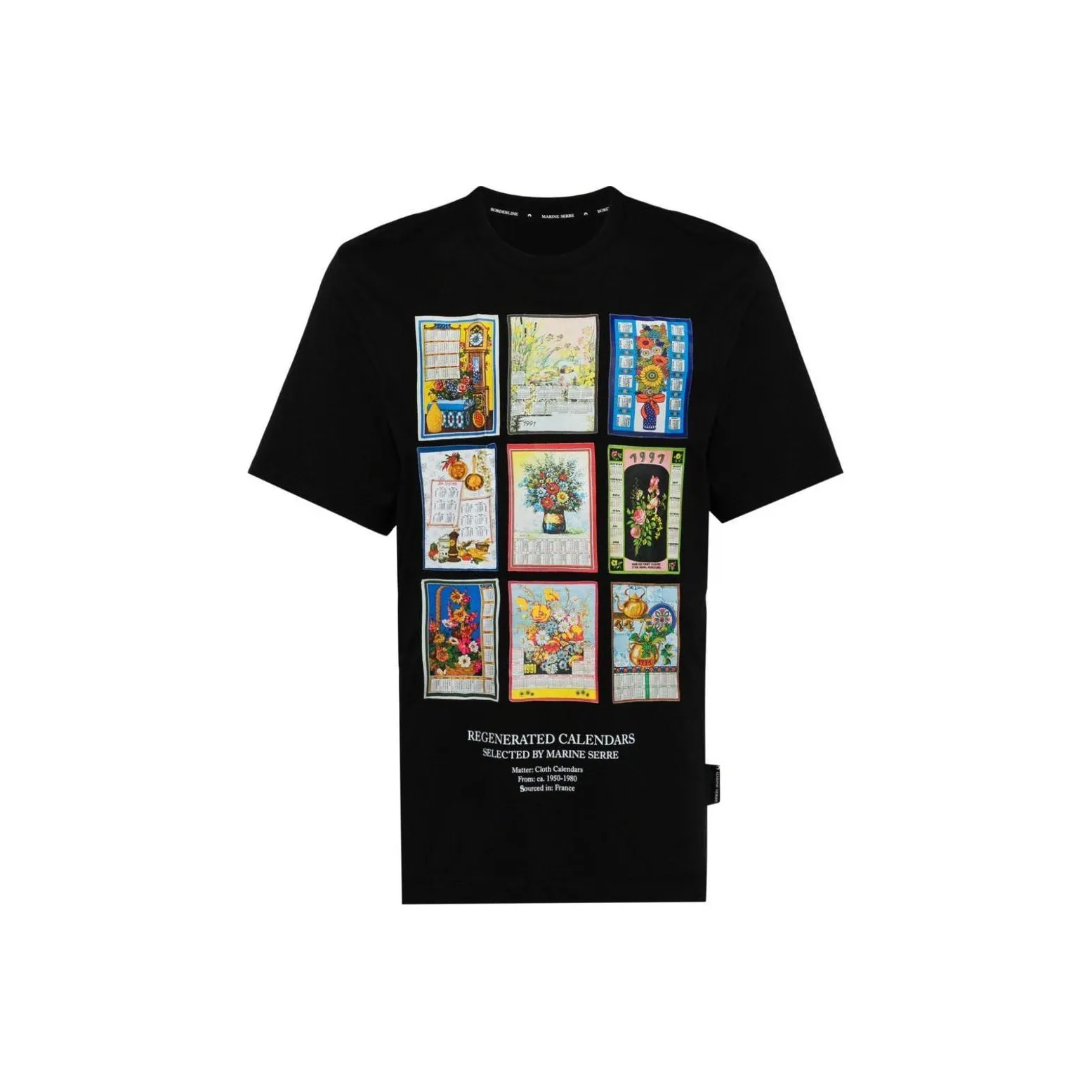 Marine Serre T-Shirt Мужской Черный