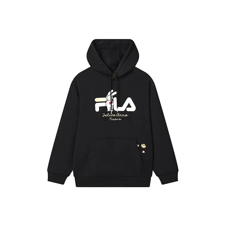 FILA CNY X Buer Кролик Свитшот Унисекс Глубокий Черный