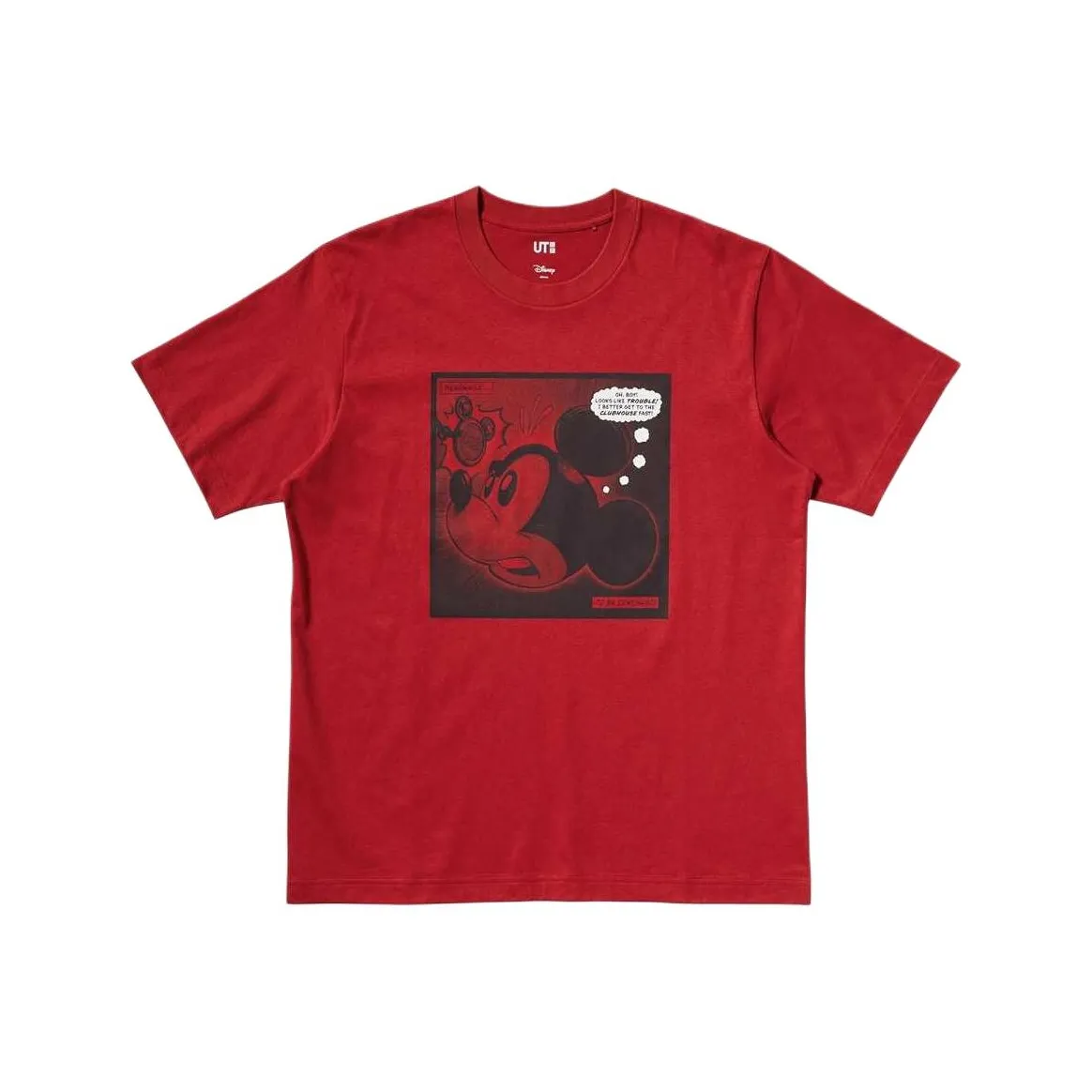 UNIQLO Disney Co brand T Shirt Unisex Red