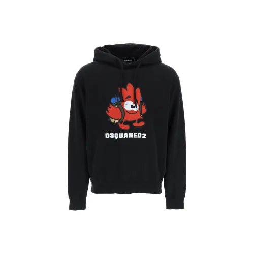 DSQUARED 2 Черный Мужские Свитшоты