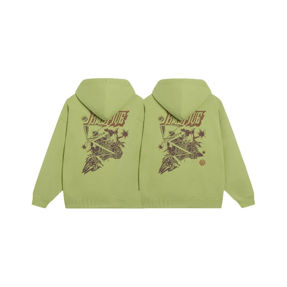 LINING Badfive Толстовка Унисекс 2 упаковки Мшистый зеленый