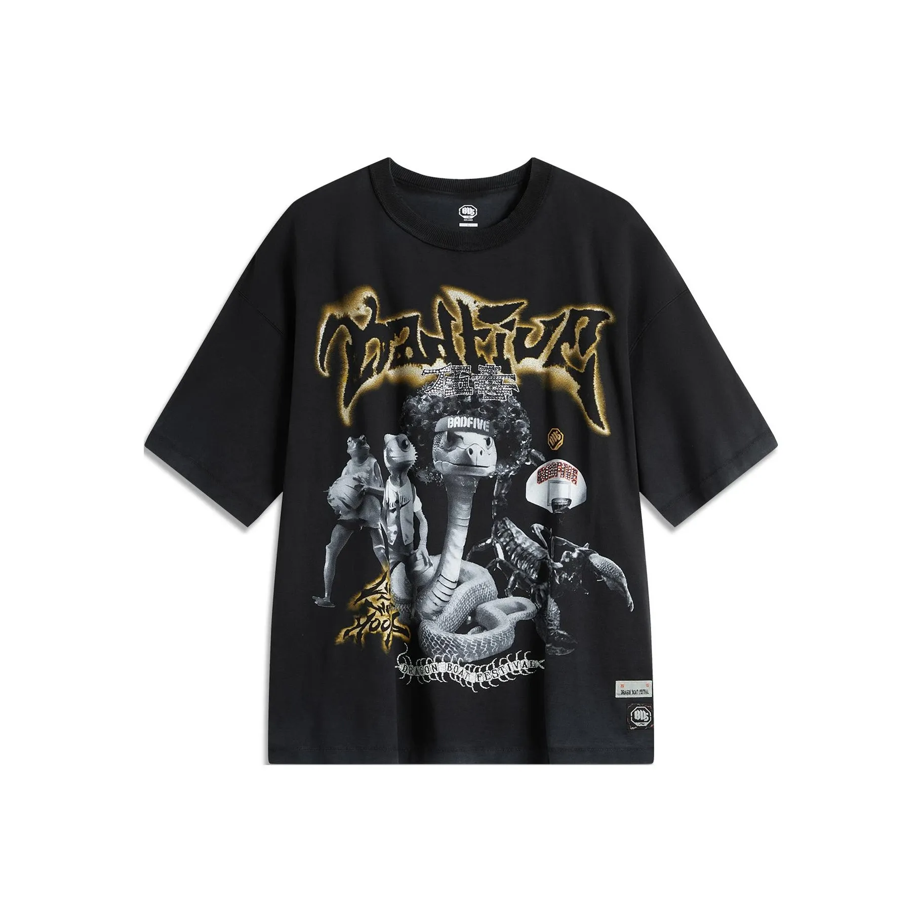 Подкладка Badfive T-Shirt Мужская Ночь Черный