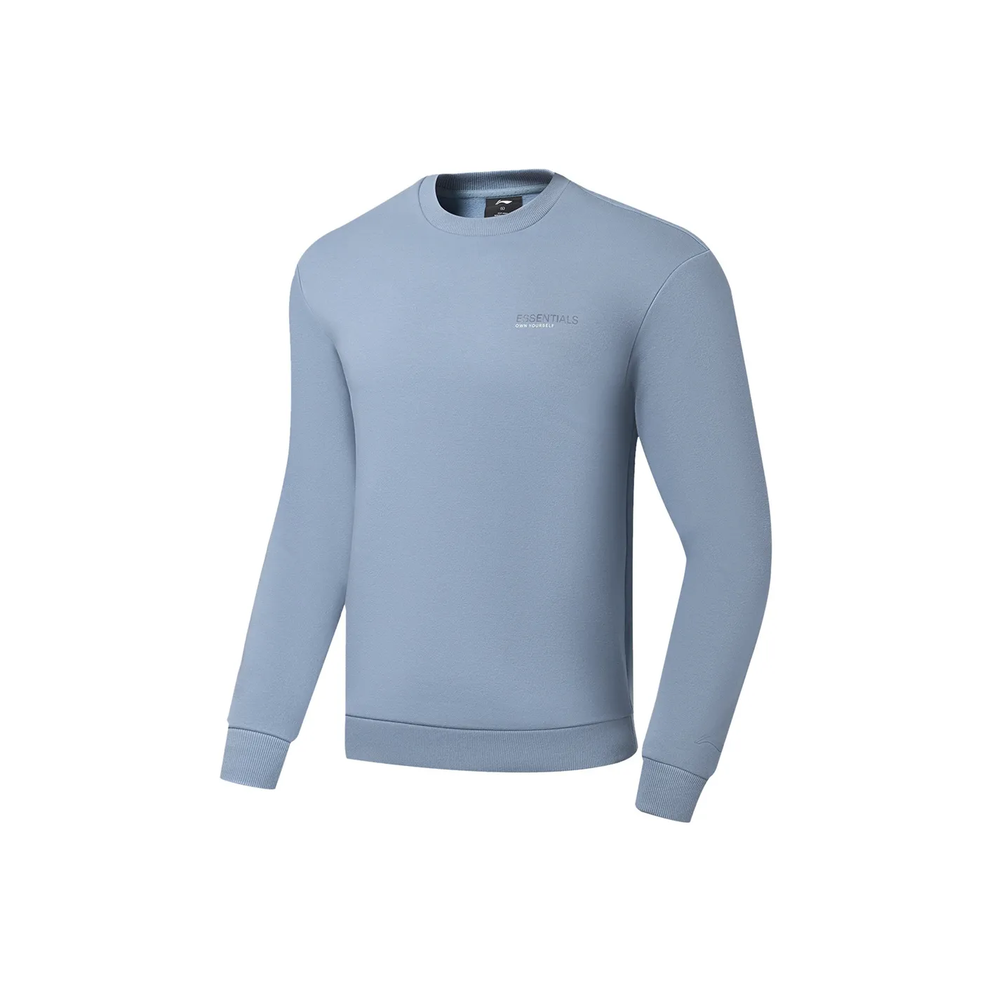 LINING Fitness Series Sweatshirts Men's Soft Gray Blue