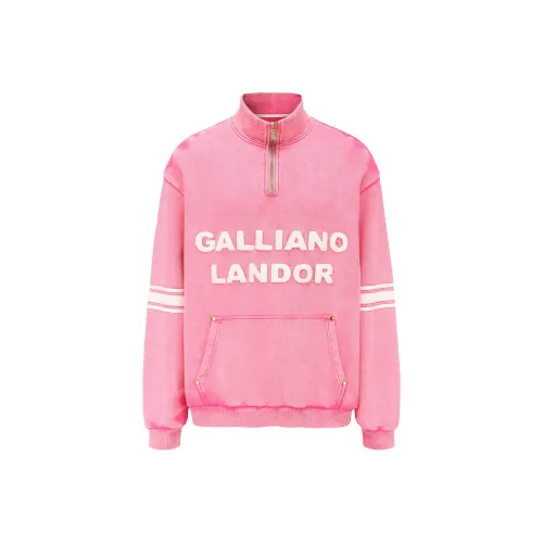 GALLIANO LANDOR Розовый Унисекс Свитшоты