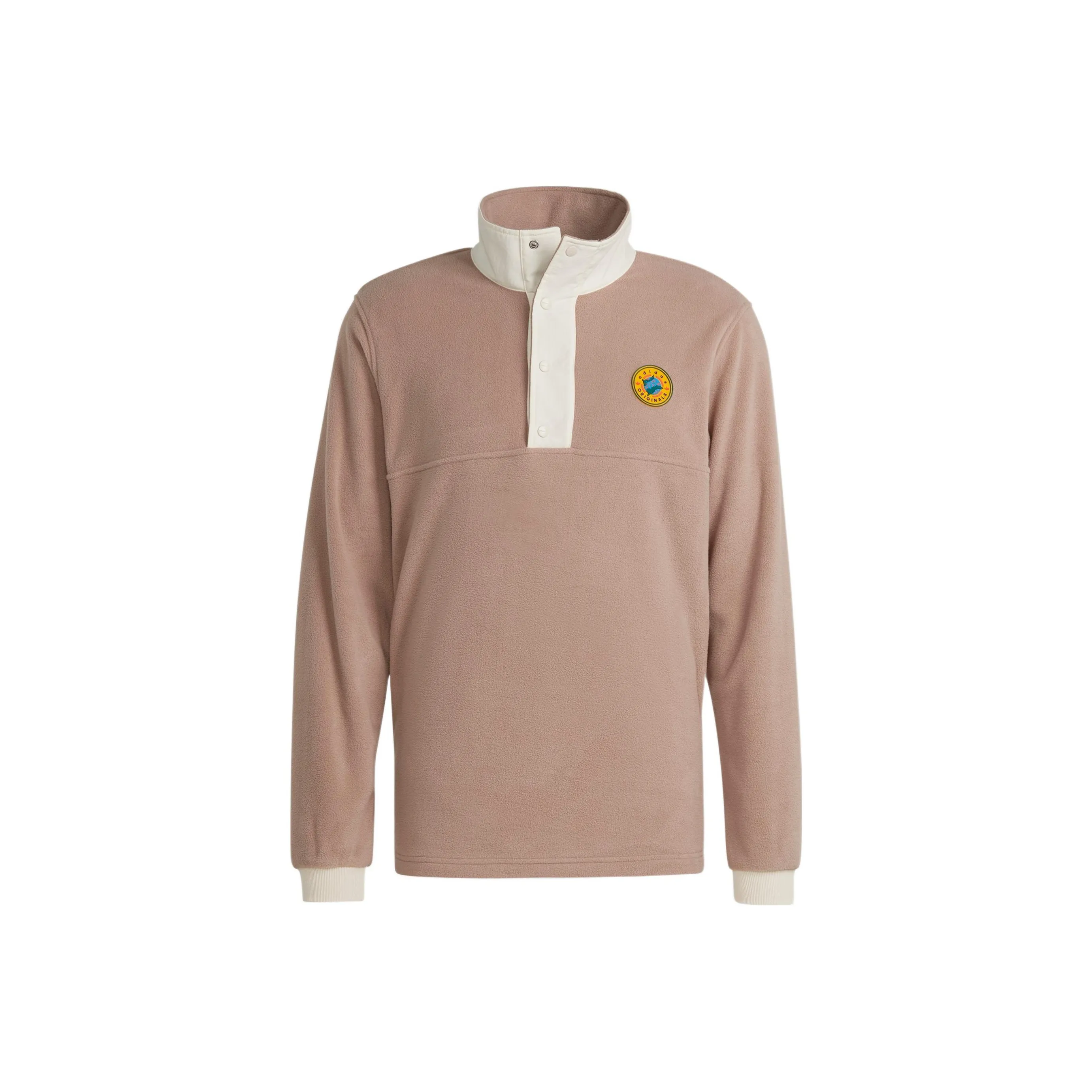 Adidas Originals WH Snap Fleece Sweatshirt Men's Brown