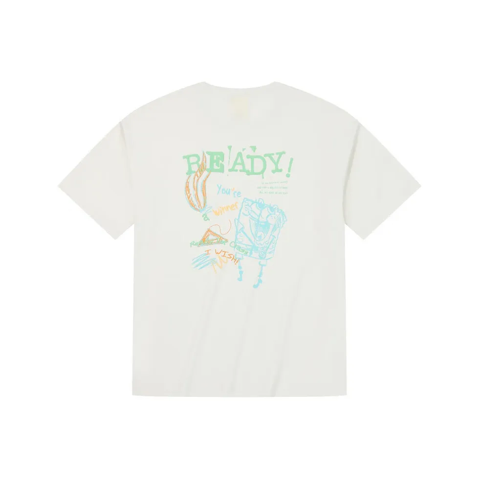 361° x HAIMIANBAOBAO,LIANMINGKUAN T Shirt Unisex Cream White