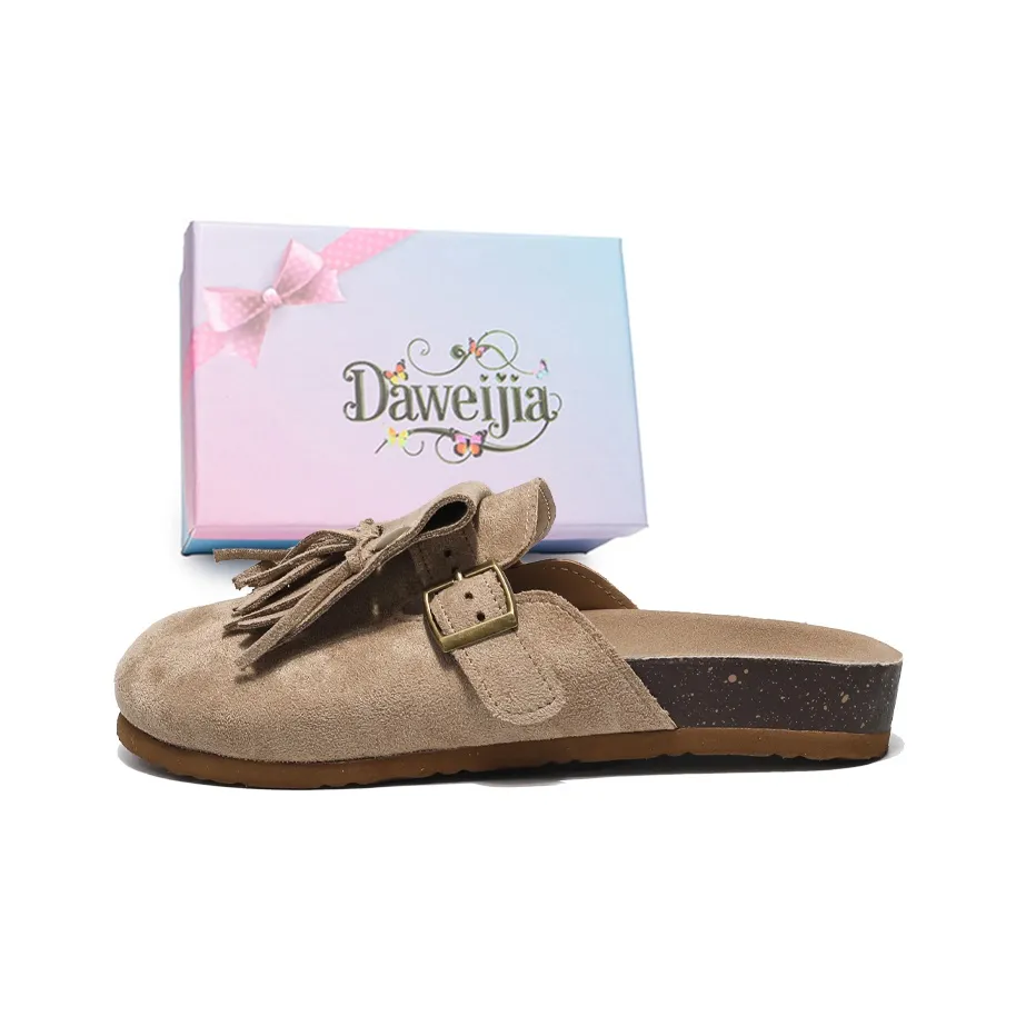 DAWEIJIA Бахрома Устойчивые к истиранию Домашние тапочки Женские