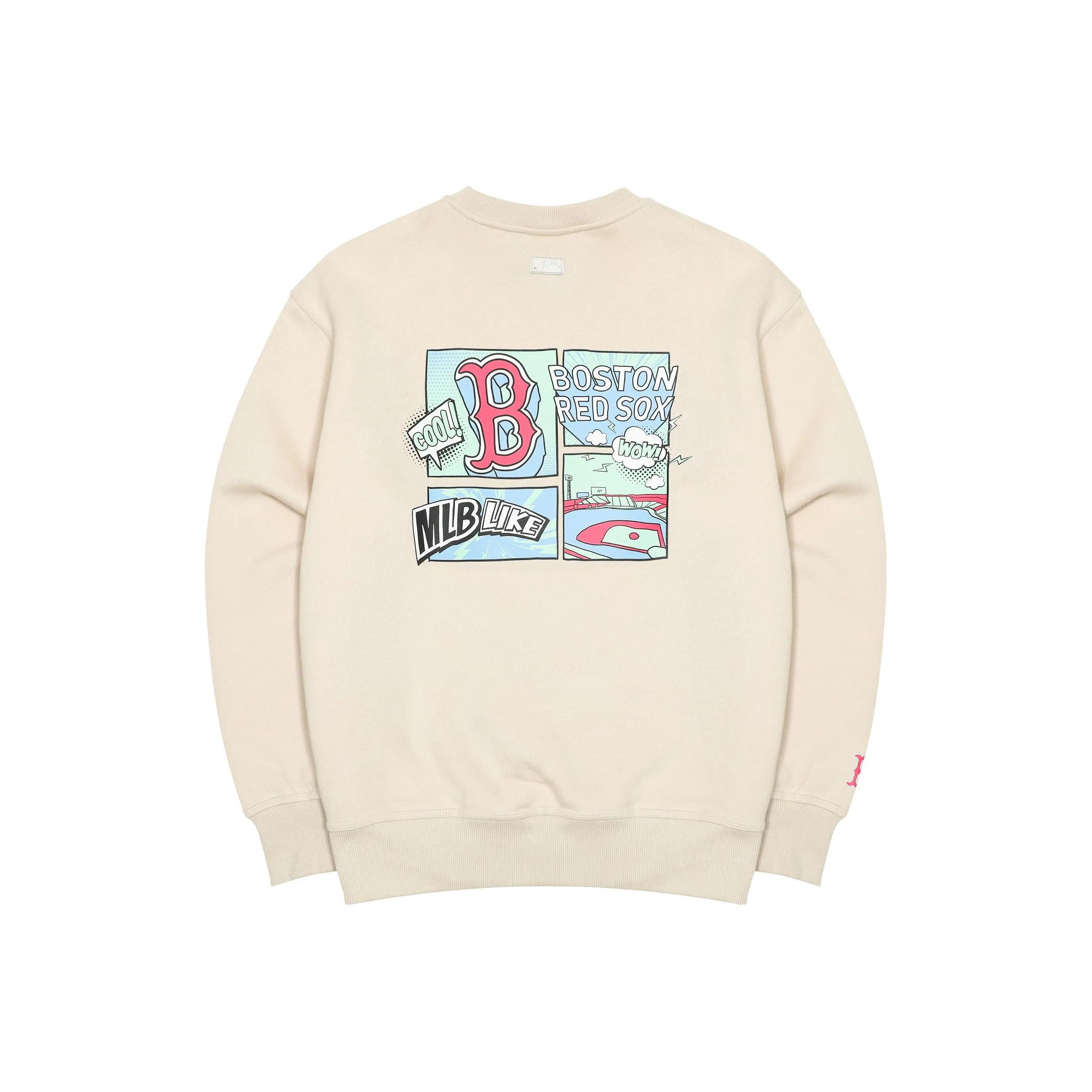 MLB Boston Red Sox Sweatshirts Unisex Beige