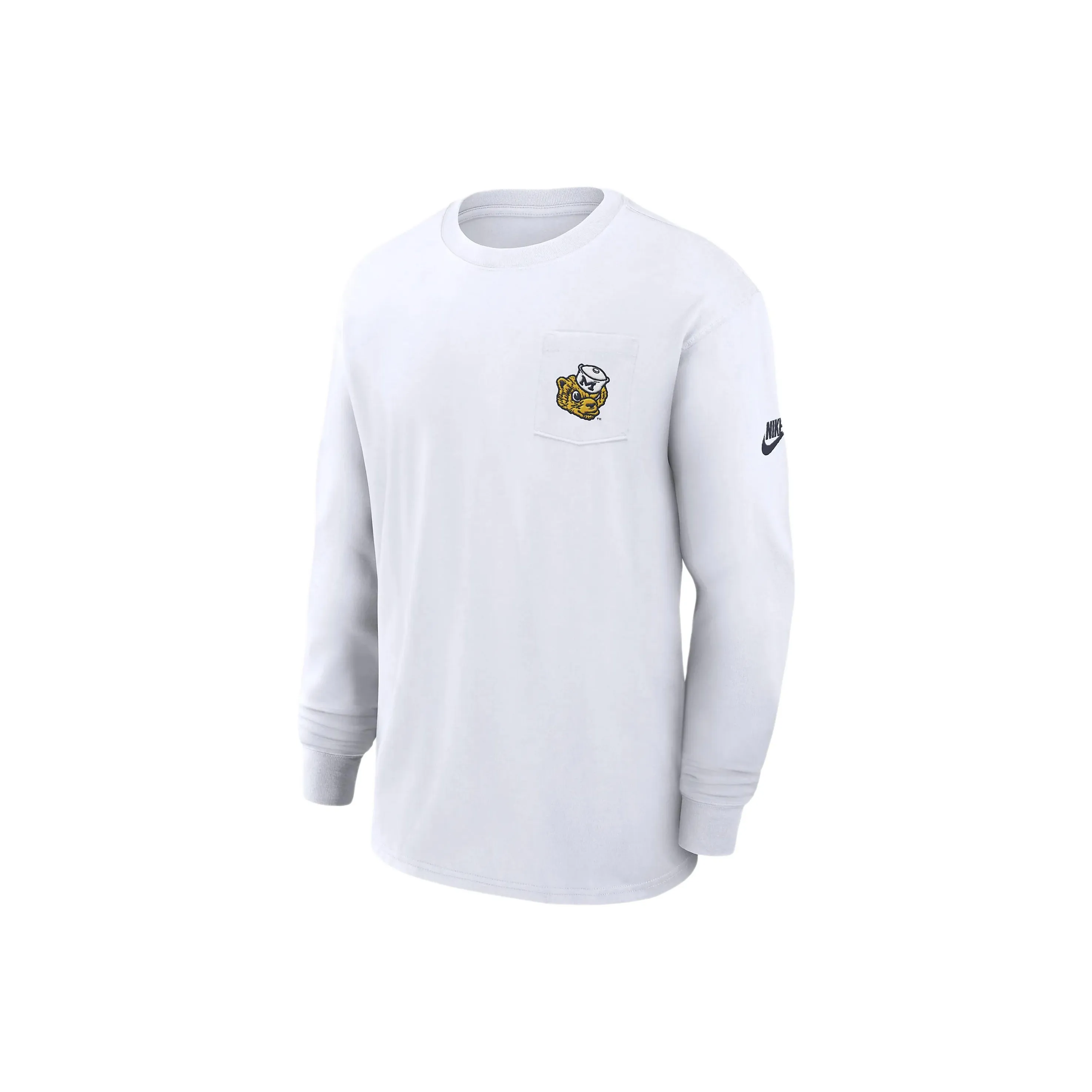 Nike Michigan Wolverines Legacy Max90 Pocket Men's Nike College Long Sleeve T Shirt