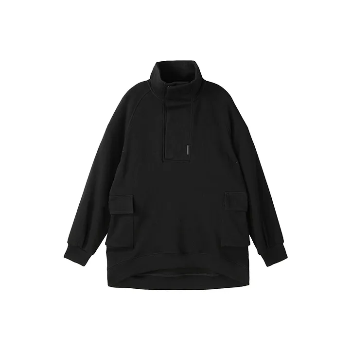 NORVINCY Outerwear Trendy Brand Half Open Collar Without Hood Sweatshirt Unisex