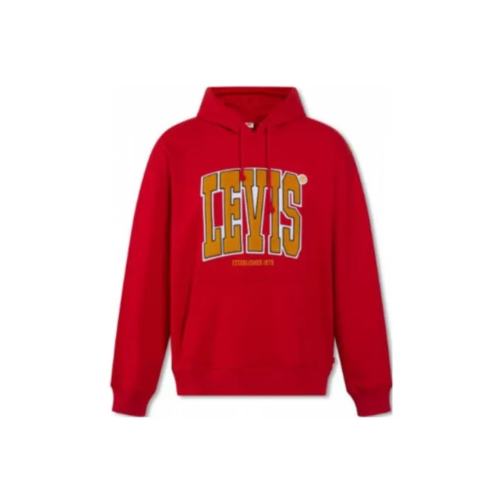 Levis Red Men's Sweatshirts Левис Красный Мужские Толстовки