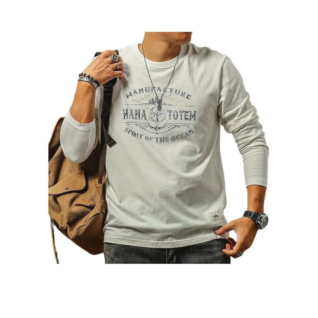 Seasonal Words T-Shirt Мужской Белый