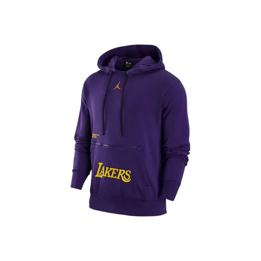 JORDAN Lakers NBA Purple Men's Sweatshirts Джордан Lakers NBA Фиолетовый Мужской Свитшот