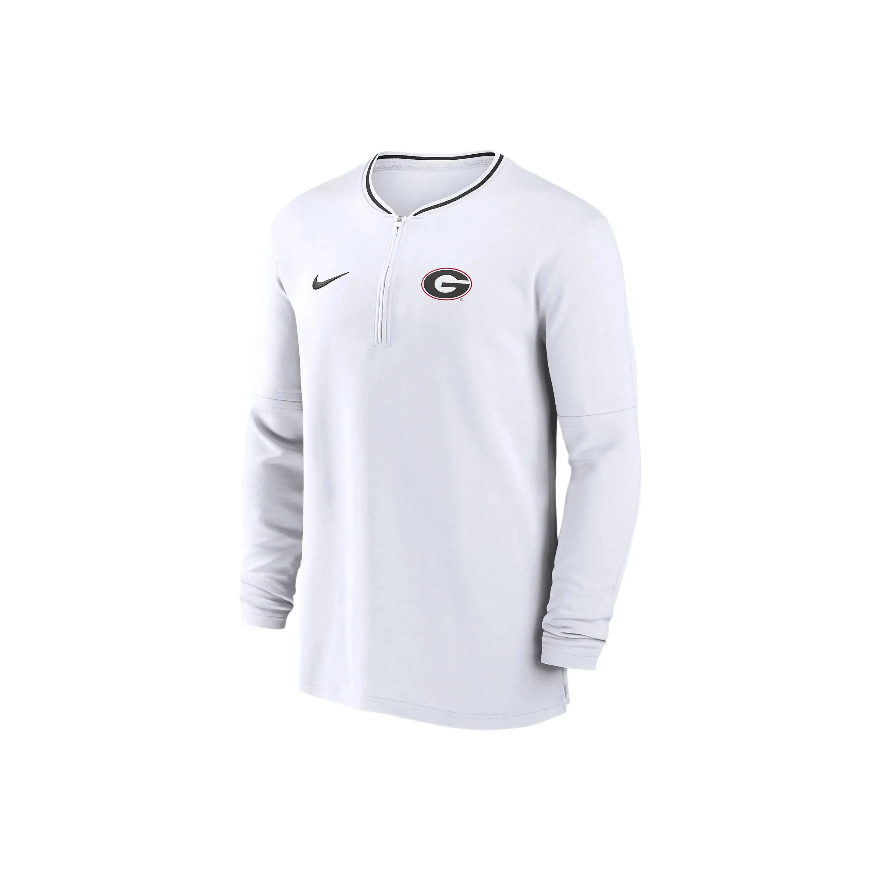 Nike Georgia Bulldogs Sideline Coach Men's Nike Dri FIT College 1/2 Zip Long Sleeve Top