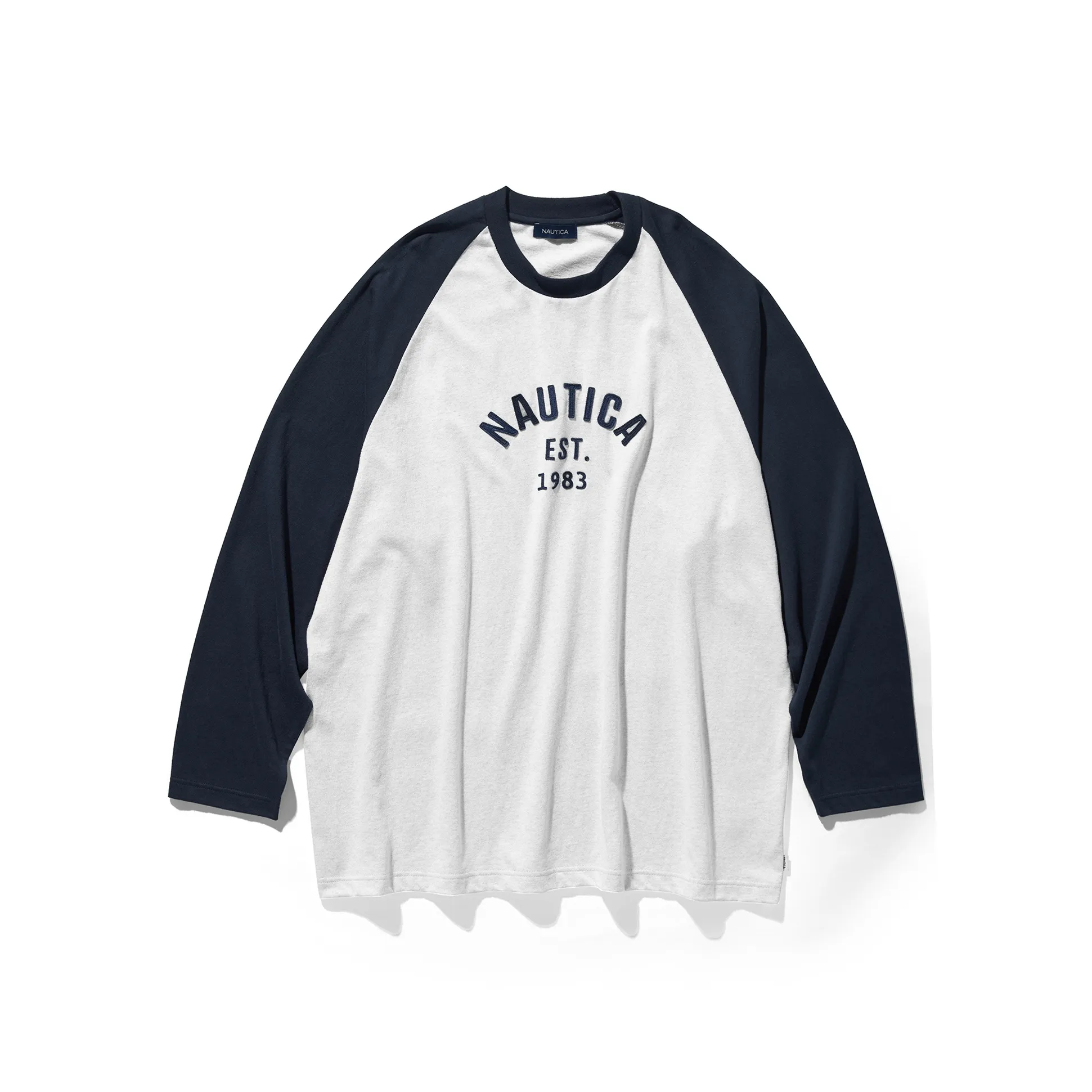 Nautica White Sail Длинный рукав Т-рубашка Унисекс