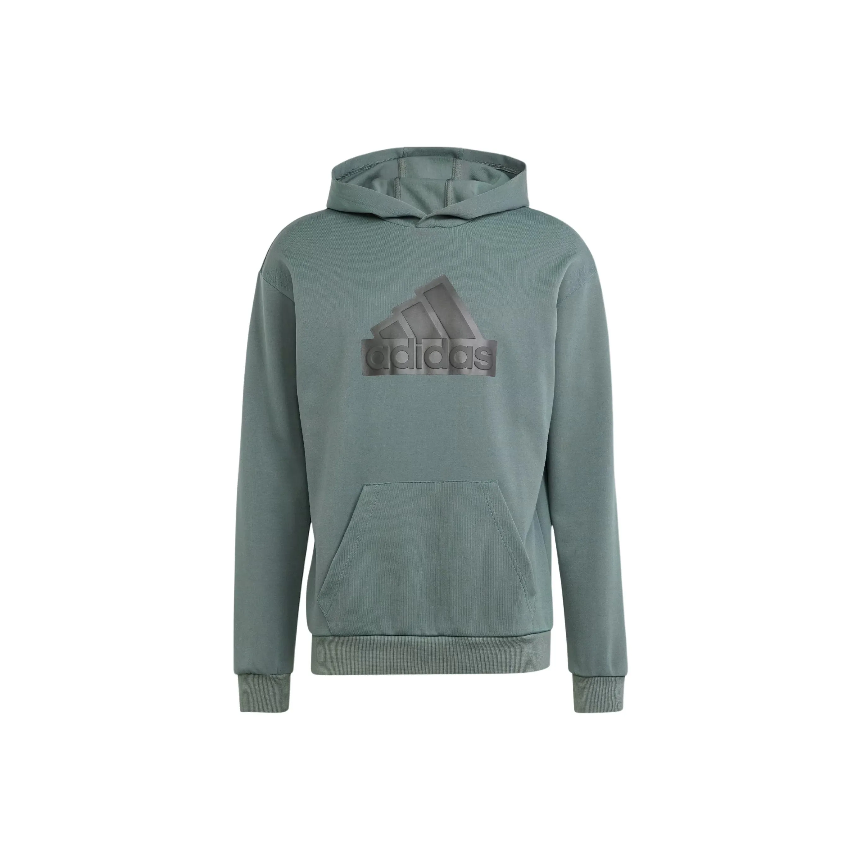 Adidas Future Icons Badge Of Sport Hoodie Sweatshirt Men's Green