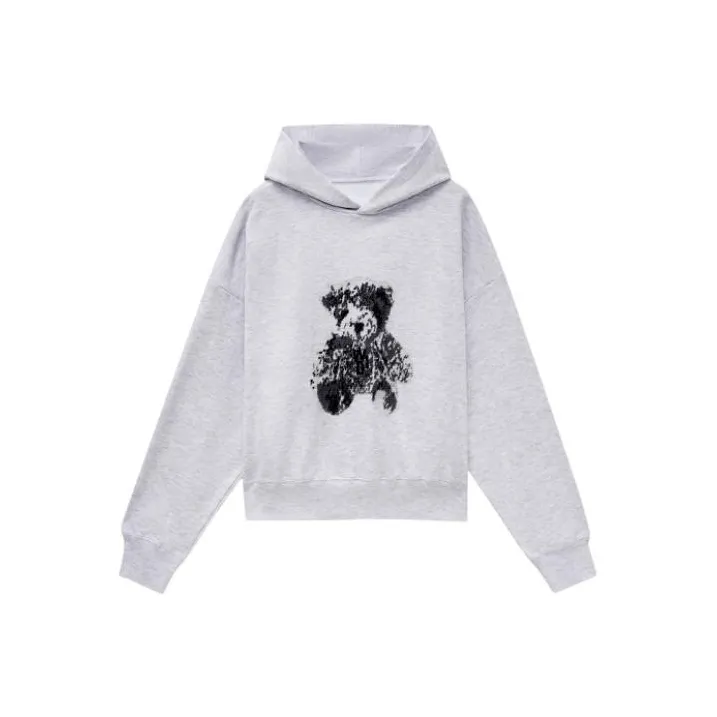 WE11DONE Teddy Bear Print Hoodie