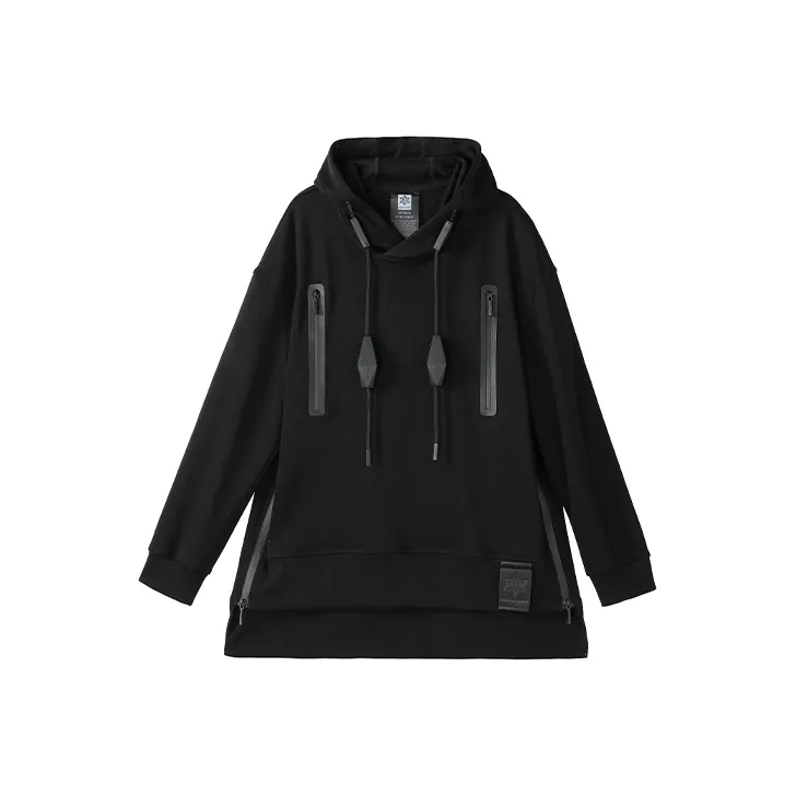 NORVINCY Deconstructed Style Split Hem Tail Casual Sweatshirt Unisex