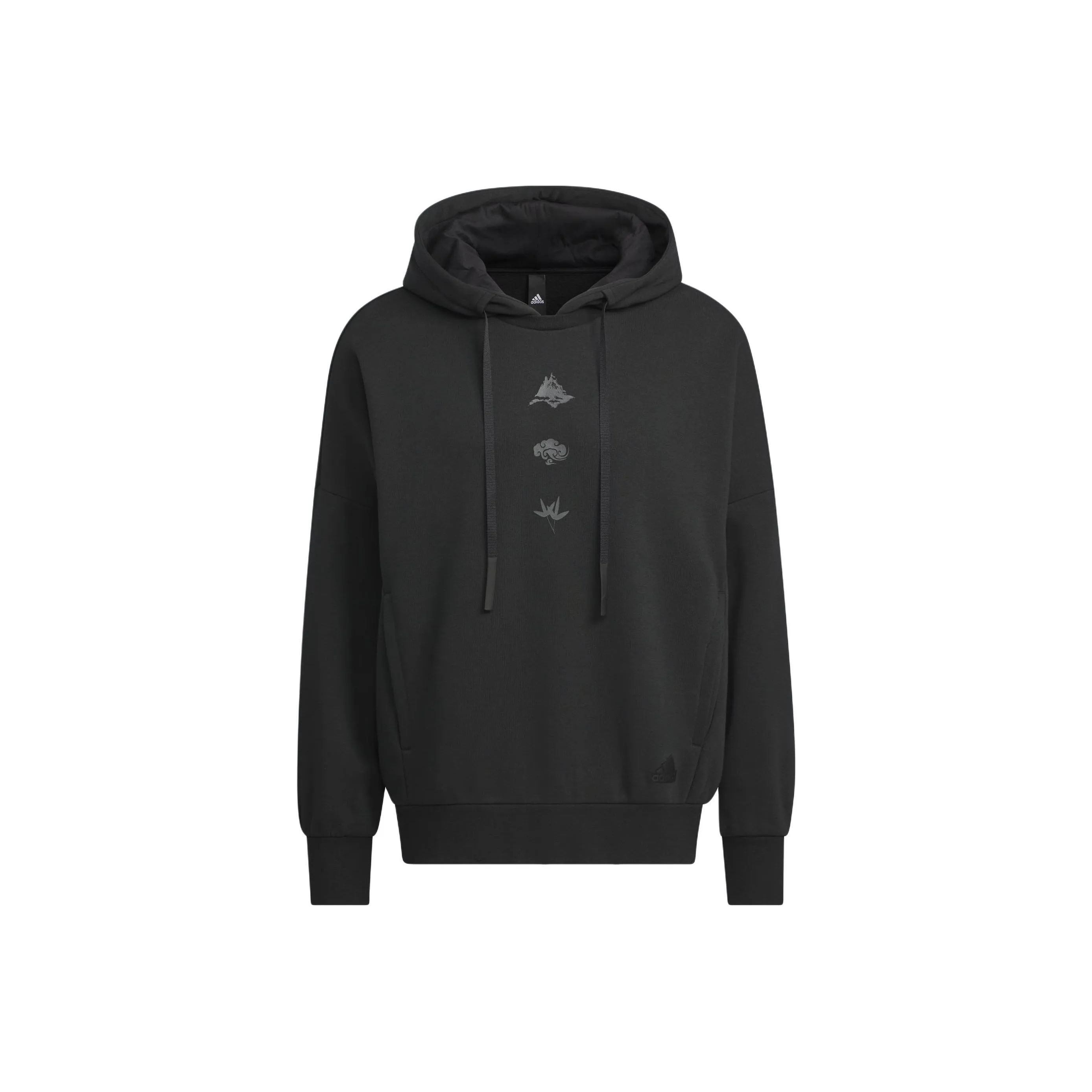 Adidas Sportswear Oversized Hoodie Sweatshirt Men's Black