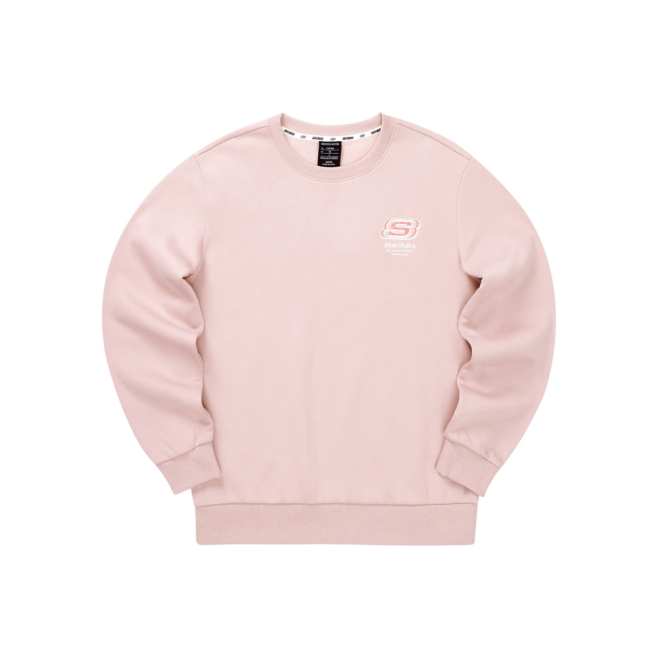 Skechers Colorful Толстовка Унисекс Серый Розовый