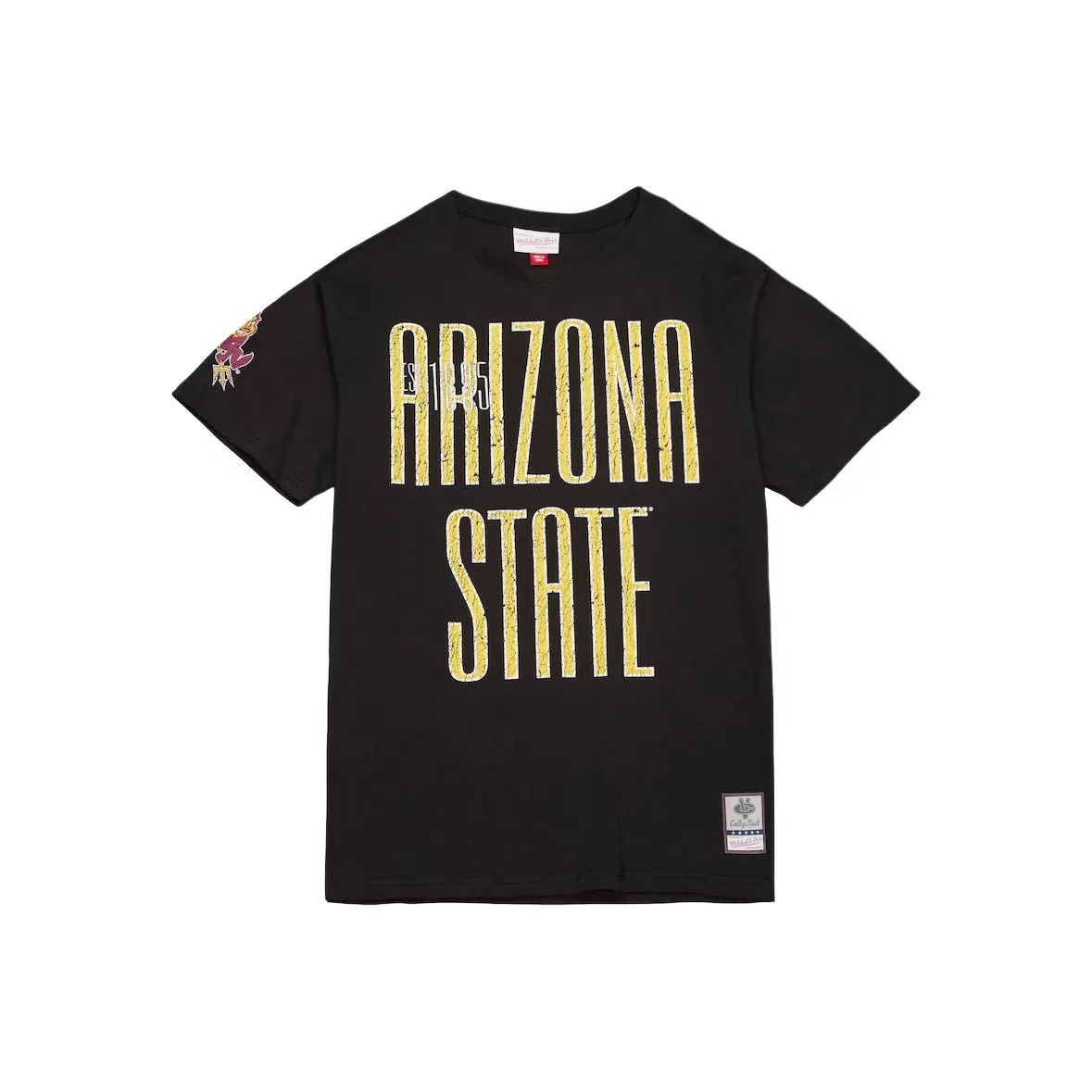 Mitchell & Ness Arizona State Sun Devils Team OG Premium T Shirt Men's Black