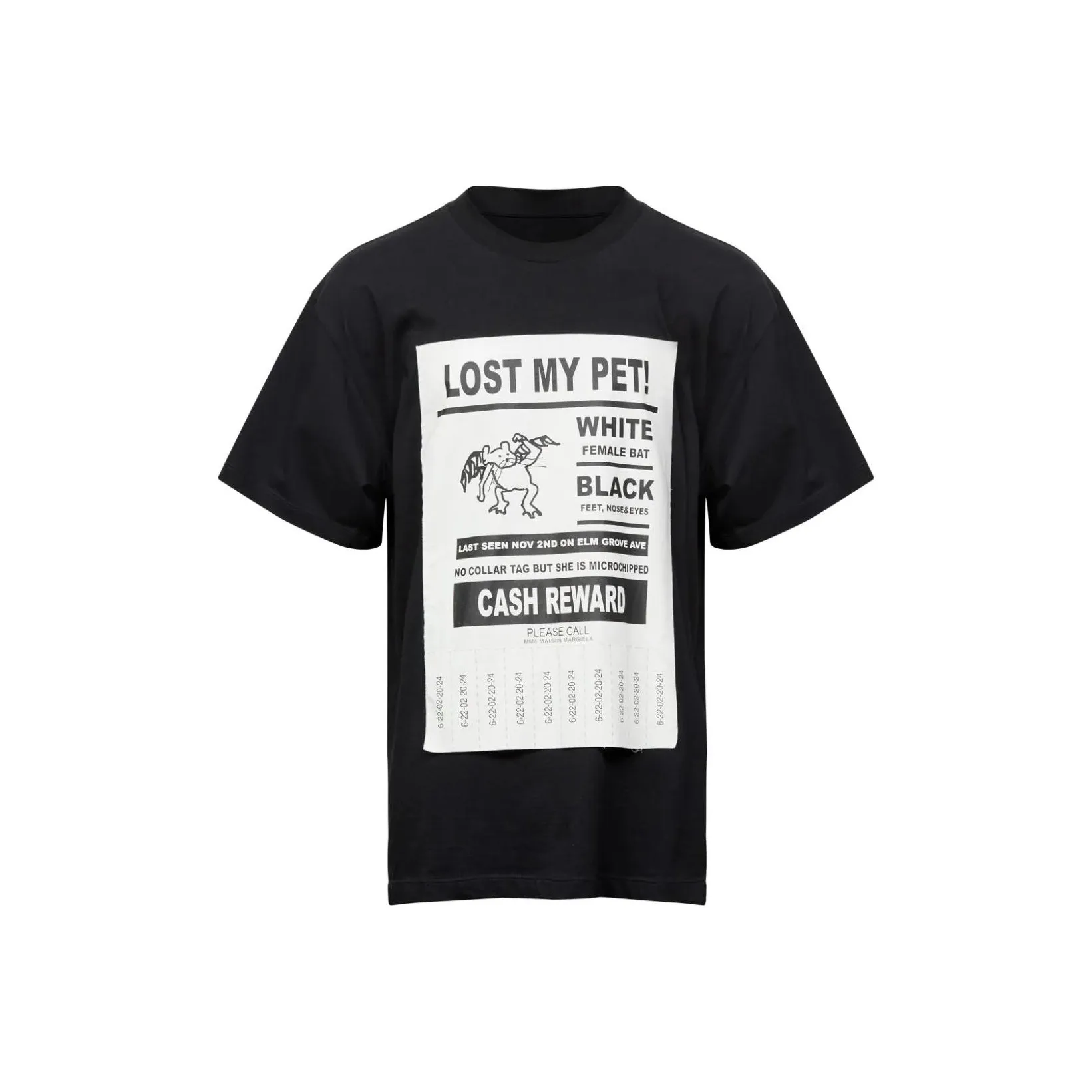 MM6 Maison Margiela Lost My Pet Cotton T shirt