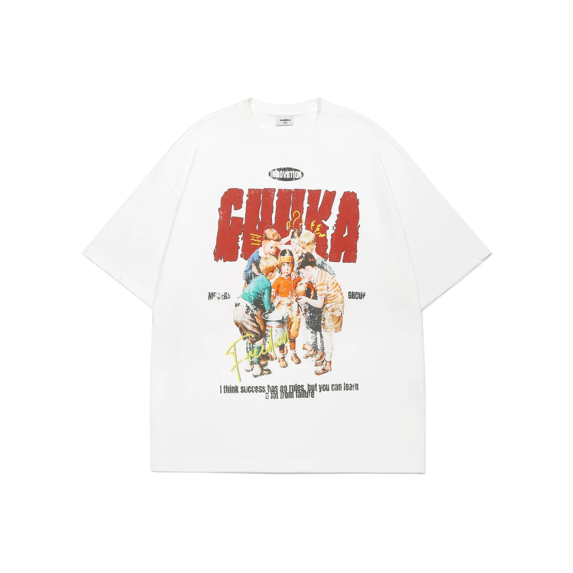 Guuka Белая Унисекс Футболка