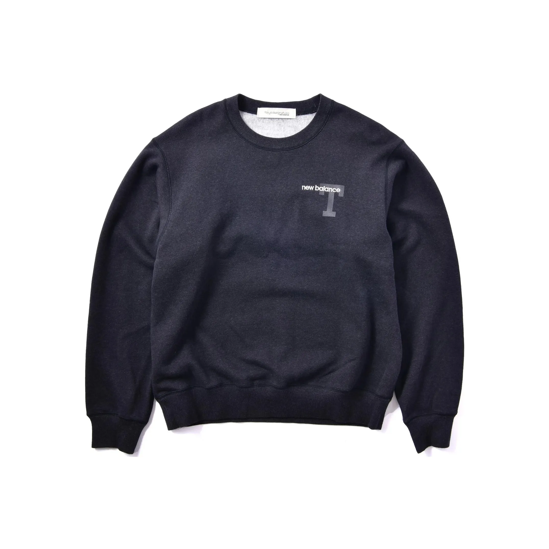 New Balance Свитшот Мужской Черный Серый