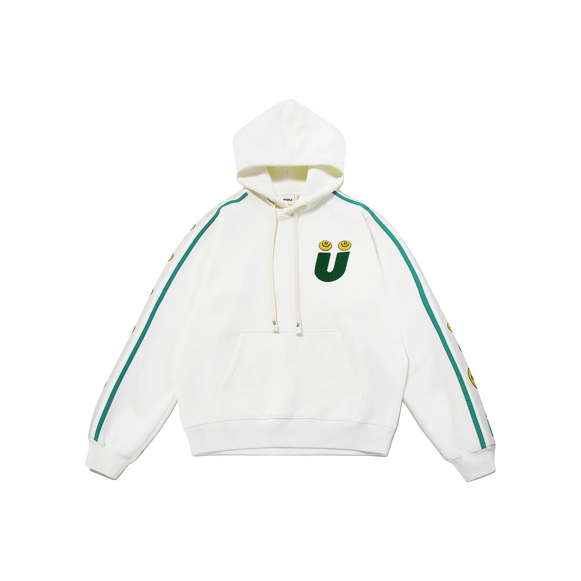 Guuka x AGAHO Утолщенный Свободный крой Толстовка Унисекс