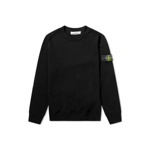 STONE ISLAND Черный Унисекс Свитшоты