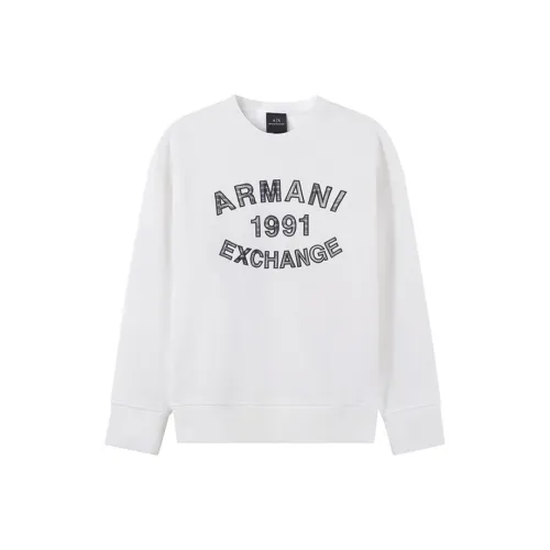 ARMANI EXCHANGE Белый Мужские Свитшоты