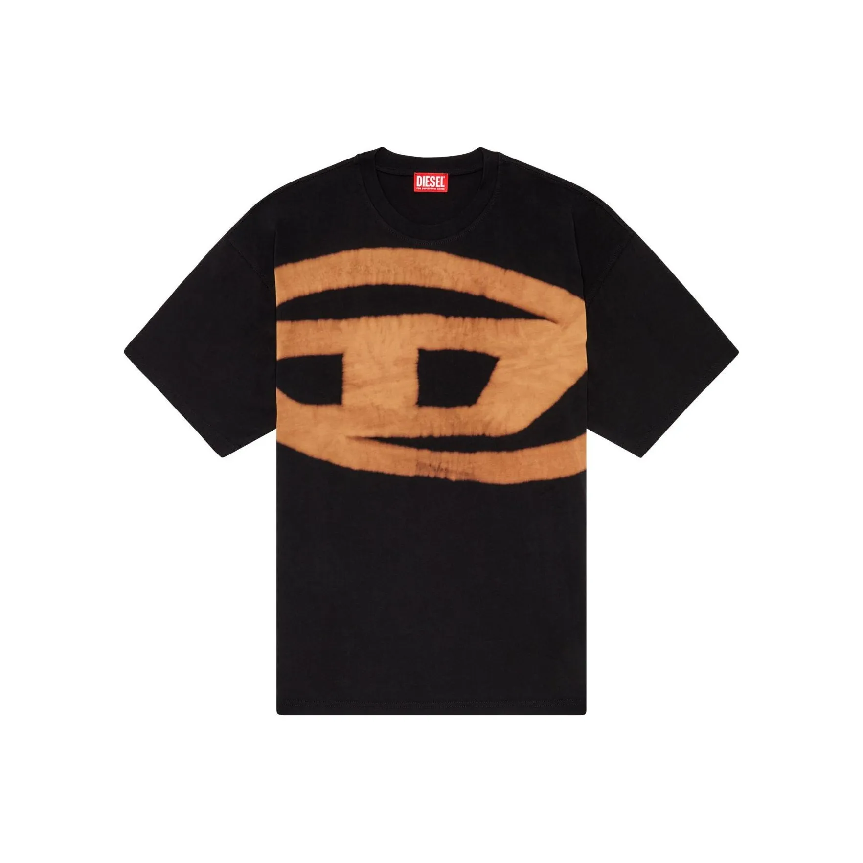 DIESEL T-Boxt-Bleach Oval D Logo T-Shirt