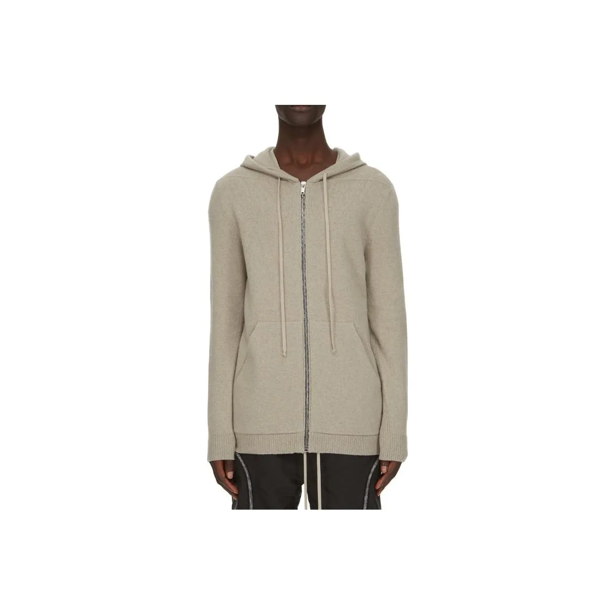 RICK OWENS Recycled Cashmere Zipped Hoodie