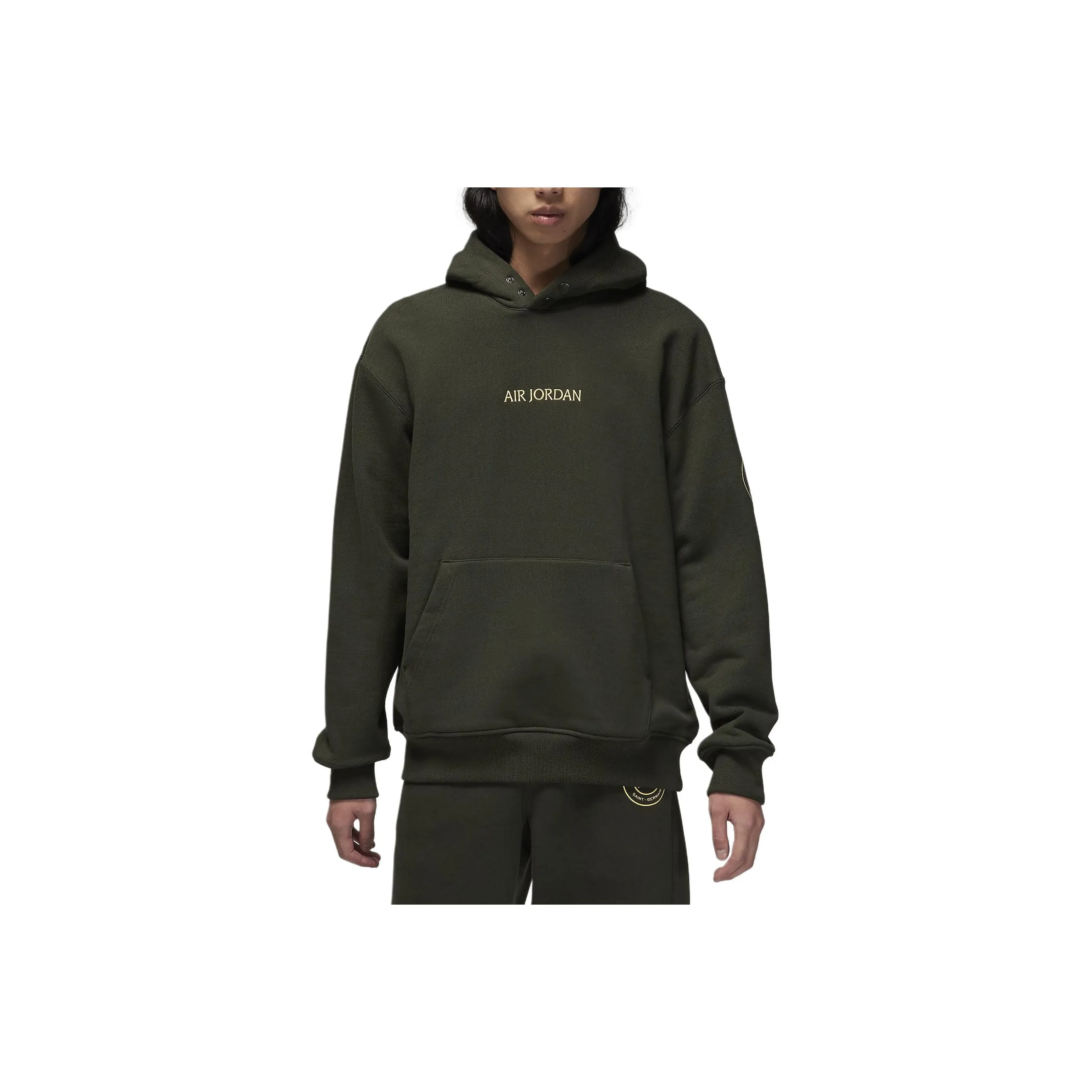 Jordan x PSG SS24 Sweatshirt Men's Olive Green