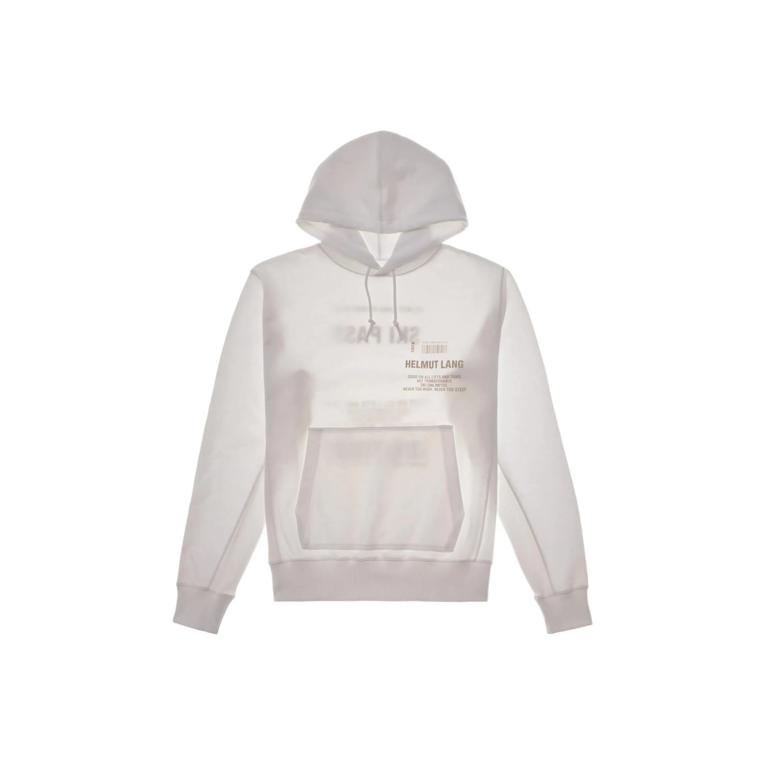 Helmut Lang Logo Printed Drawstring Hoodie