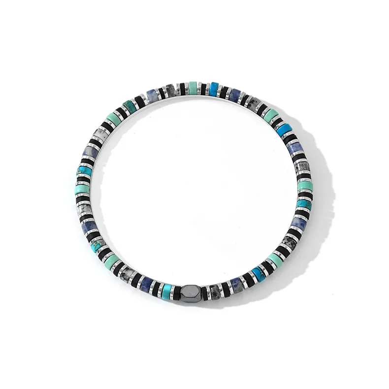 CIROCCO Нержавеющая сталь Гематитовые браслеты Мужской