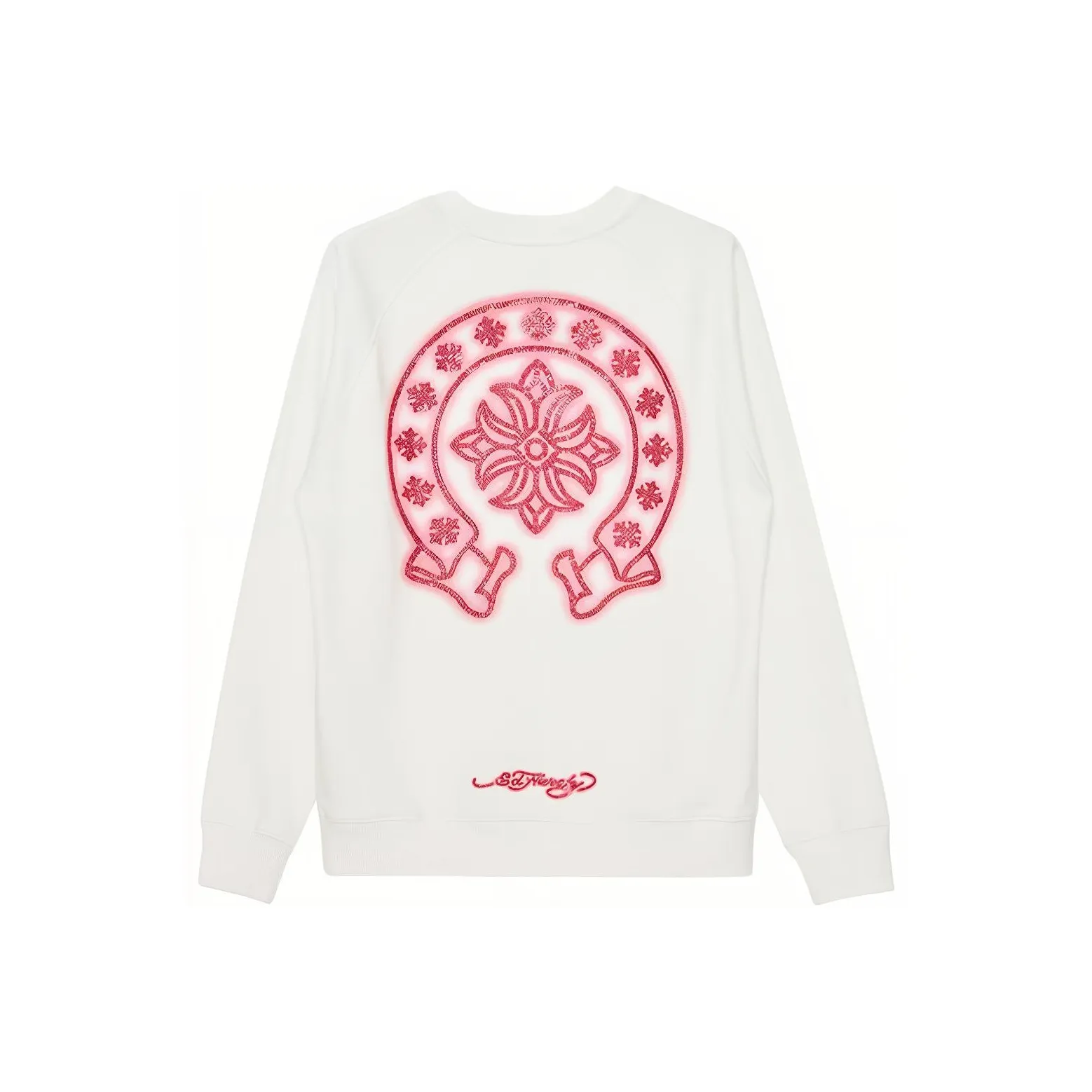 Ed Hardy SS24 Sweatshirt Men's White