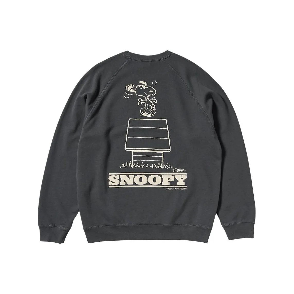 UNIQLO X PEANUTS Co branded Series Sweatshirt Unisex Dark Gray