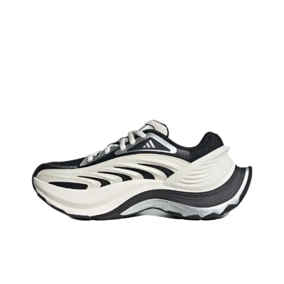 Adidas Abrasion Resistant Low Top Casual Running Shoes Unisex White Black