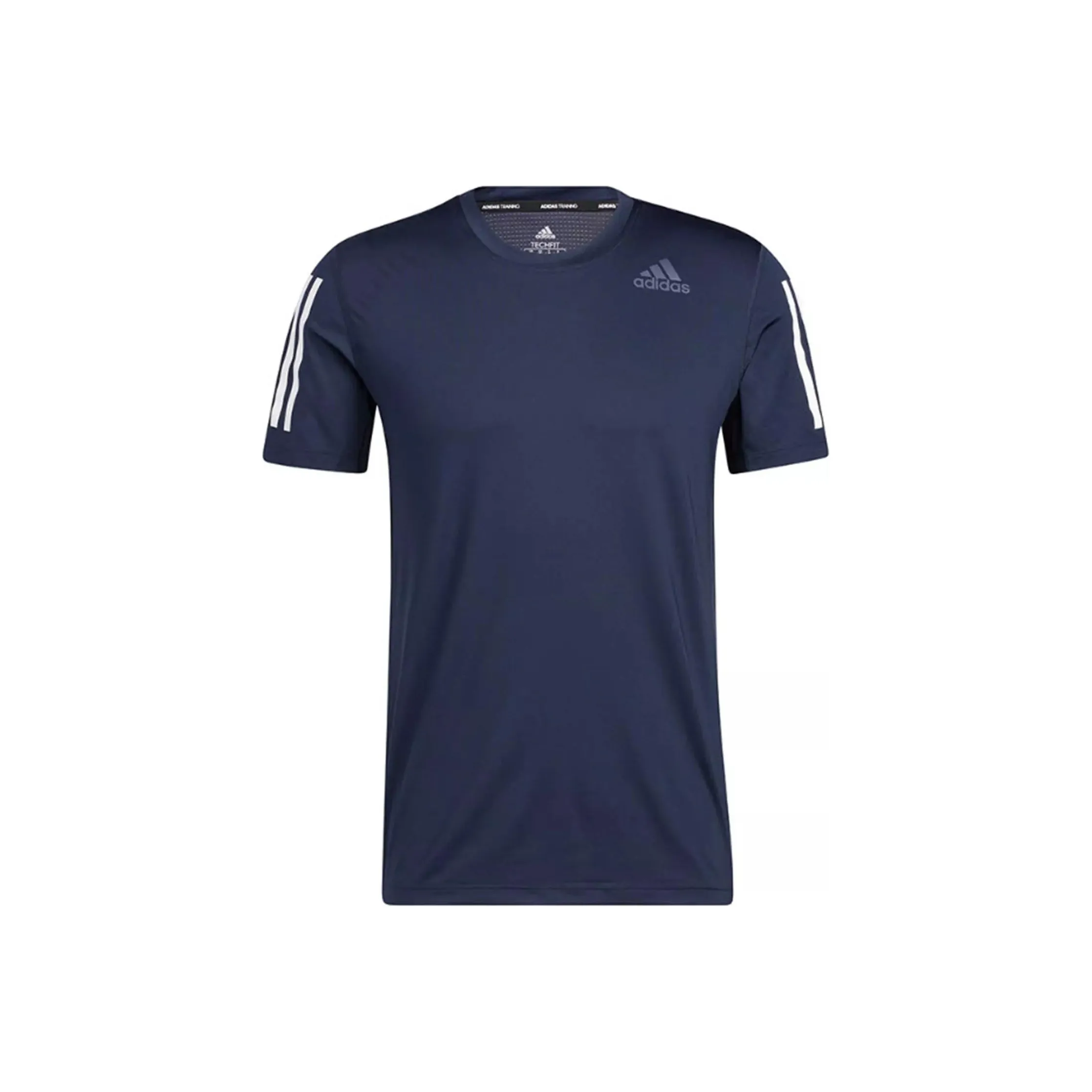 Adidas Tech Fit T Shirt Men's Marine Blue