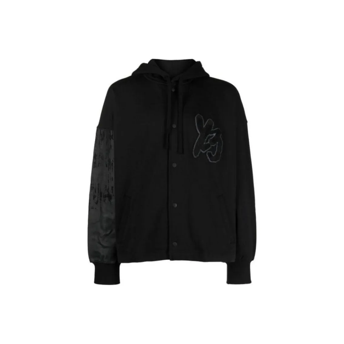 Y-3 Logo-patch Organic Cotton Hoodie
