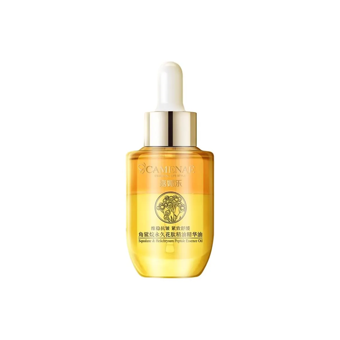 CAMENAE Скуален Цветочный Дизайн Peptide Сыворотка Успокаивающая Укрепляющая Увлажняющая Сопротивляющаяся Зашивкам 40 мл