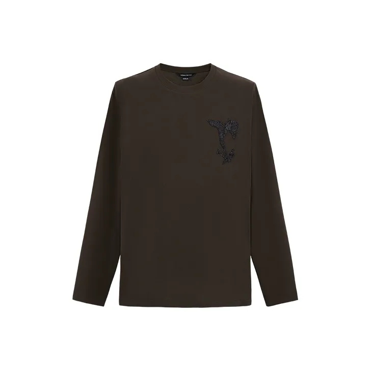 URBAN REVIVO T Shirt Men's Dark Red Brown