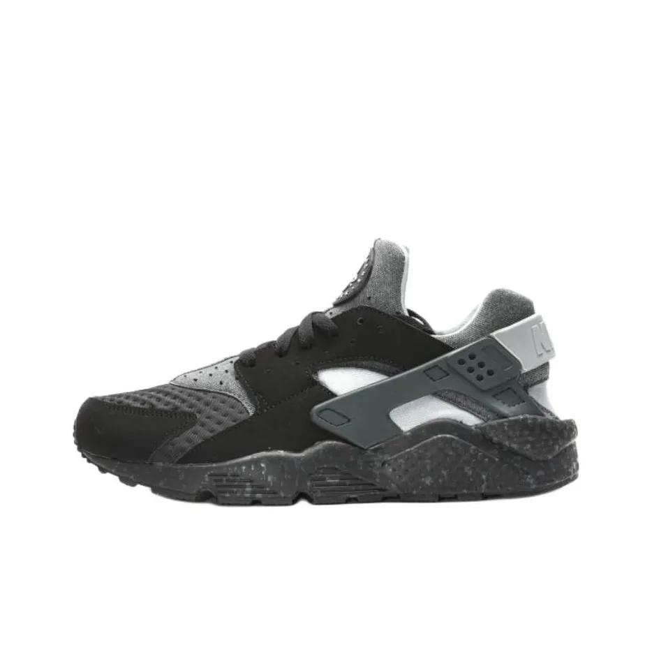 Nike Air Huarache Run Low Топ Беговые кроссовки Унисекс Черный